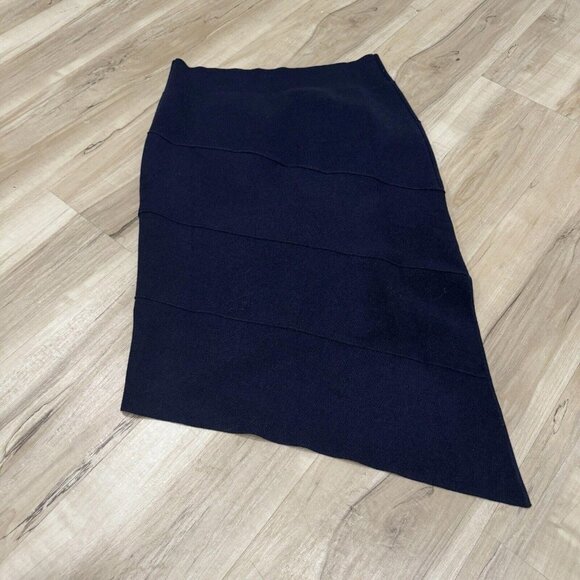 Opening Ceremony Women's Large  Blue Skirt Asymmetrical Bodycon - Picture 4 of 7
